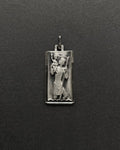 Mid century French St. Christopher pendant in 800 silver with elongated rectangular form by Jean Balme – Auric Vintage