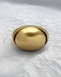 Vintage Bvlgari cabochon ring in 18kt yellow gold with smooth polished bombe form – Auric Vintage
