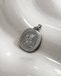 Sixties cushion shape St. Christopher pendant
