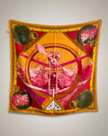 Vintage Must de Cartier silk scarf with Santos-Dumont aviation and Santos watch motif – Auric Vintage