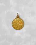 Vintage French mini St. Christopher medal in 18kt yellow gold by Jean Balme – Auric Vintage