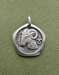 1970s French Aries zodiac pendant in 800 silver with ram motif by Jean Balme – Auric Vintage