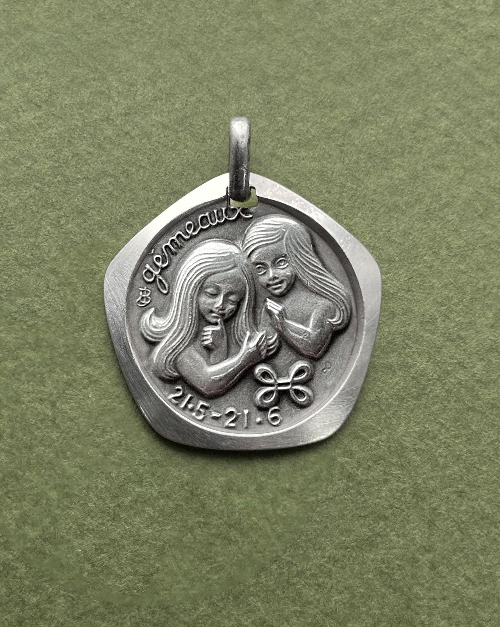 1970s Gemini pentagonal pendant