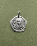 1970s French Virgo zodiac pendant in 800 silver with female figure motif by Jean Balme – Auric Vintage